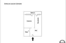 Vanzare 1 camera, 32 mp utili, balcon de 8 mp, zona strazii Eroilor!