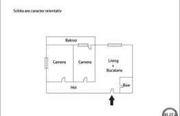 3 camere, 90 mp, decomandat, semifinisat, zona strazii Valea Garbaului
