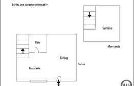 Vanzare apartament 2 camere, 40 mp, decomandat, zona strazii Horea