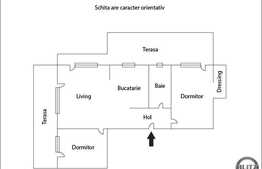 Vanzare apartament 3 camere, 66 mp, decomandat,2 terase, zona strazii Ciocarliei