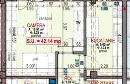 Comision 0! Apartament 1/2 camere, 42 mp, parcare subterana, terasa, zona Terra