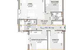 3 camere, 84 mp, etaj intermediar, parcare, zona strazii Campului!