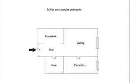 De vanzare 2 camere, 40 mp, zona sensului giratoriu, boxa la subsol!