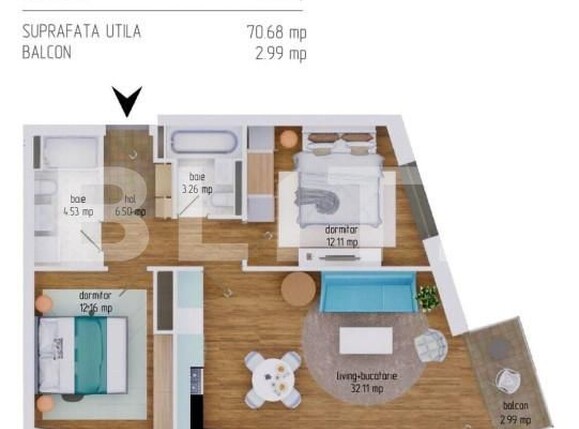 Apartament de vânzare 3 camere Dambul Rotund - 159039AV | BLITZ Cluj-Napoca | Poza16