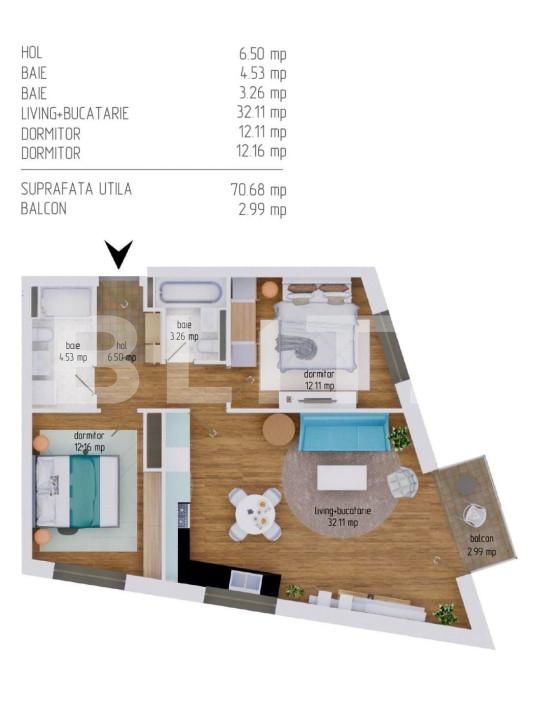 Apartament de vânzare 3 camere Dambul Rotund - 159039AV | BLITZ Cluj-Napoca | Poza16