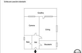 2 camere, 54 mp, imobil tip vila! GRADINA de 27 mp! La 4 minute de LIDL!