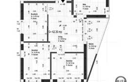 Vanzare apartament 3 camere, 62,30 mp, semifinisat, parcare, zona Buna Ziua