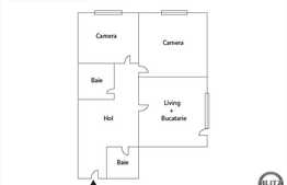 3 camere, 100 mp, etaj intermediar, zona Pietei 1 Mai