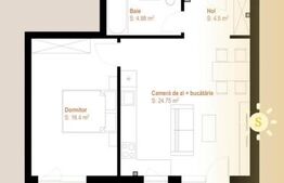 Apartament de vanzare ,  2 camere, 51 mp, zona Vivo 