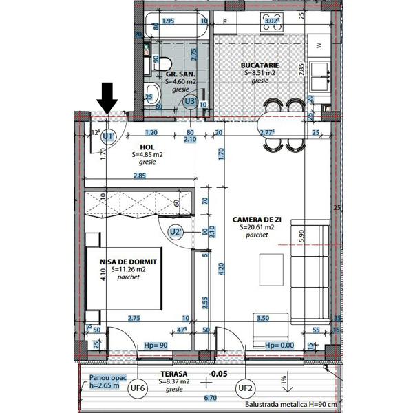 Apartament de vânzare 2 camere Marasti - 1599AV | BLITZ Cluj-Napoca | Poza1