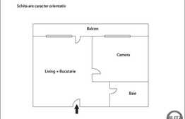 De vanzare apartament 2 camere, 38 mp, garaj, zona Iulius Mall