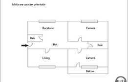 De vanzare apartament 3 camere, 66 mp, boxa subsol, zona strazii Aurel Vlaicu