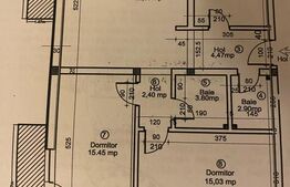 Apartament 3 camere decomandat, 80 mp, 2 balcoane in zona Stejarului
