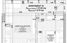 Apartament 2 camere, balcon 10mp, etaj intermediar, parcare, zona centrala
