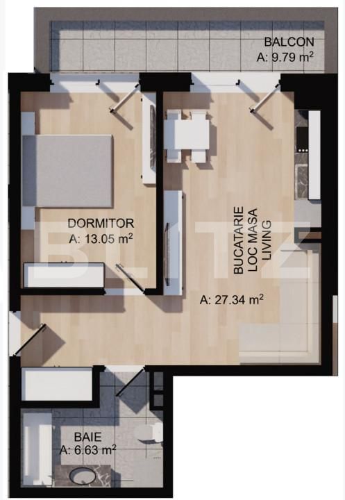 Apartament de vânzare 2 camere Floreşti - 160106AV | BLITZ Cluj-Napoca | Poza2