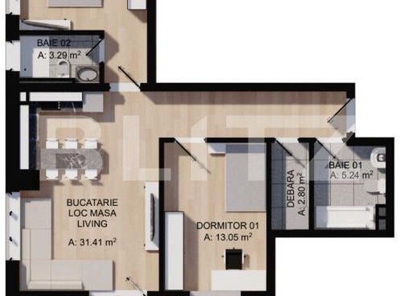 Apartament de vânzare 3 camere Floreşti - 160126AV | BLITZ Cluj-Napoca | Poza1