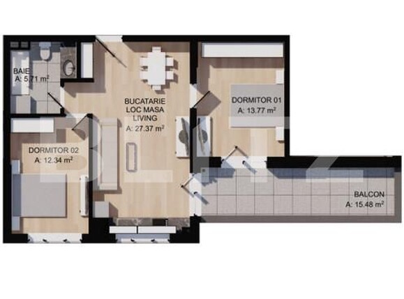 Apartament de vânzare 3 camere Floreşti - 160127AV | BLITZ Cluj-Napoca | Poza1