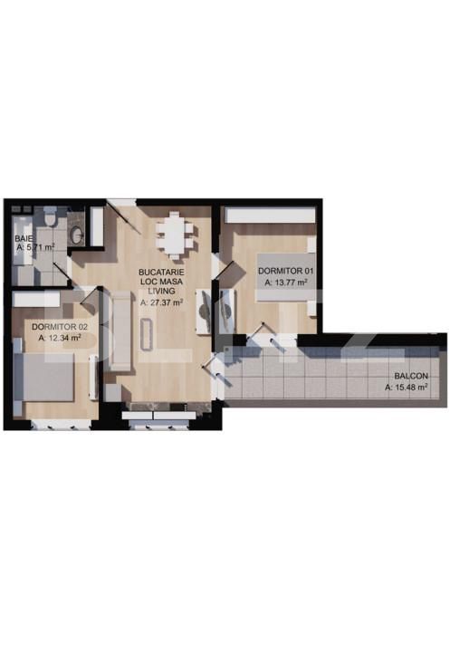 Apartament de vânzare 3 camere Floreşti - 160127AV | BLITZ Cluj-Napoca | Poza1