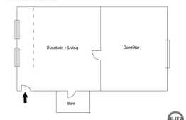 Vanzare apartament cu 3 camere , terasa 25 mp plus cota parte pod