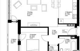 Vanzare apartament 2 camere, 50,06 mp, loc de parcare, semifinisat