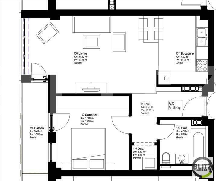 Apartament de vânzare 2 camere Dambul Rotund - 16023AV | BLITZ Cluj-Napoca | Poza3