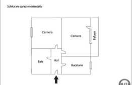 Apartament cu 2 camere, 54 mp, in apropierea magazinului LIDL! Imobil tip vila!