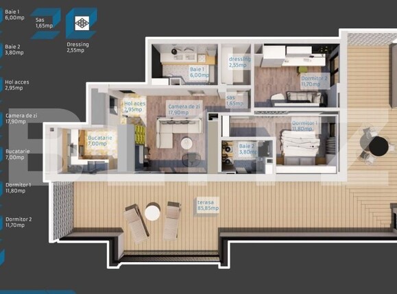 Apartament de vânzare 3 camere Bună Ziua - 160260AV | BLITZ Cluj-Napoca | Poza10