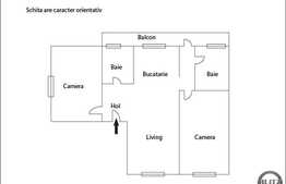 De vanzare apartament 3 camere, 75 mp, semifinisat, zona strazii Mircea Zaciu