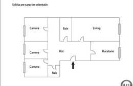 Vanzare apartament cu 4 camere, 80 mp, etaj intermediar, zona strazii Mehedinti