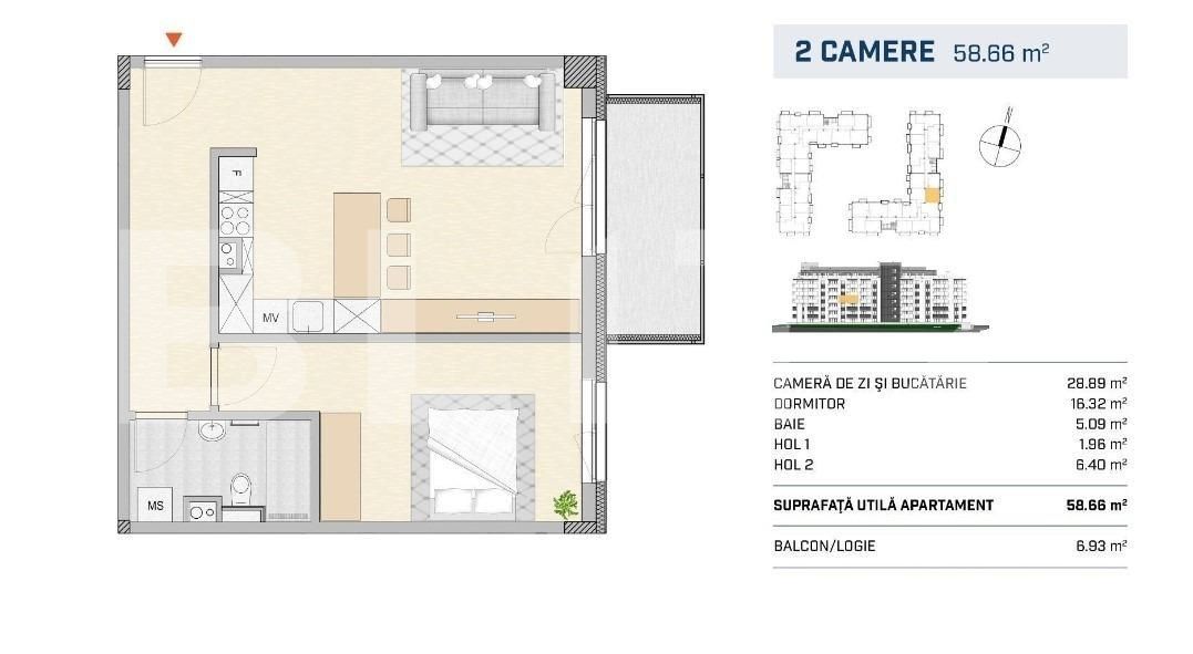 Apartament de vânzare 2 camere Semicentral - 160546AV | BLITZ Cluj-Napoca | Poza1