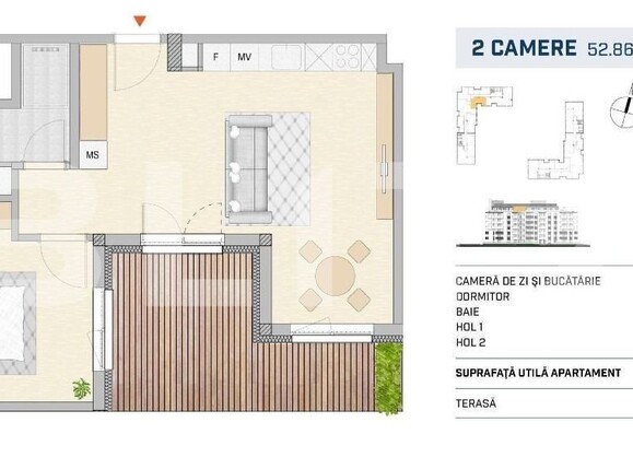 Apartament de vânzare 2 camere Semicentral - 160558AV | BLITZ Cluj-Napoca | Poza1