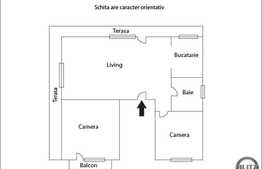 De vanzare apartament 3 camere, 60 mp, etaj intermediar,zona strazii Rasaritului