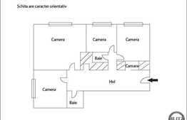 De vanzare apartament 4 camere, 78 mp, boxa subsol, zona Nora