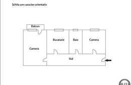 Vanzare apartament 2 camere, 54,80 mp, loc de parcare, zona strazii Frunzisului