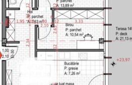 Apartament 3 camere, terasa, semifinisat, garaj, Soporului