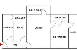 Apartament de 2 camere la prima închiriere