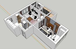 Apartament 2 camere zona Gemenii, loc parcare, pivnita, mobilata 