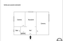 2 camere, decomandat, 53 mp utili, boxa subsol, zona Billa
