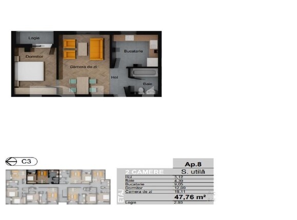 Apartament de vânzare 2 camere Floreşti - 161135AV | BLITZ Cluj-Napoca | Poza8