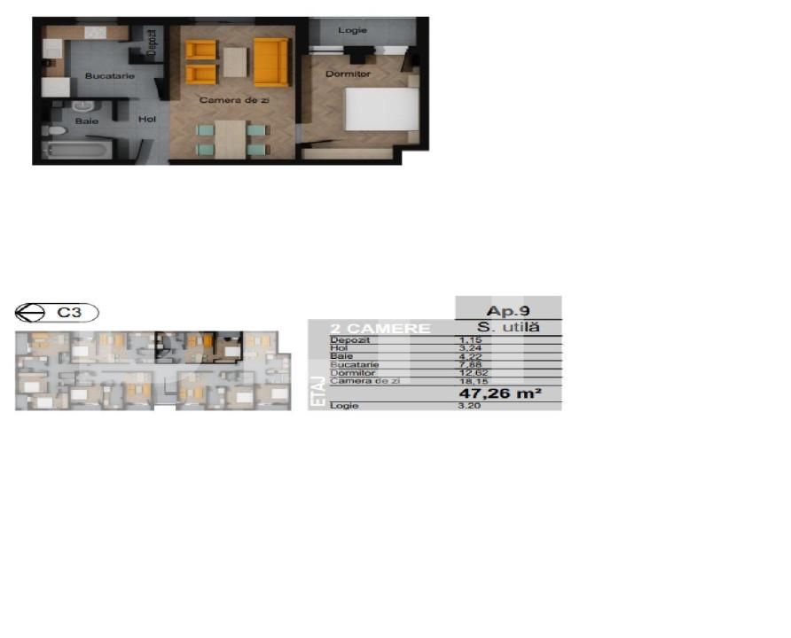 Apartament de vânzare 2 camere Floreşti - 161136AV | BLITZ Cluj-Napoca | Poza2