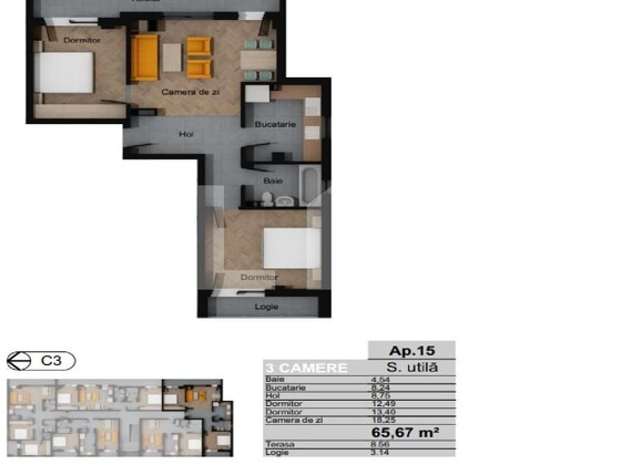 Apartament de vânzare 3 camere Floreşti - 161139AV | BLITZ Cluj-Napoca | Poza2