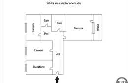 3 camere, 88 mp, semifinisat, terasa, zona Iulius Mall
