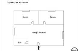 Vanzare apartament 3 camere, 52 mp, loc de parcare, zona Lidl