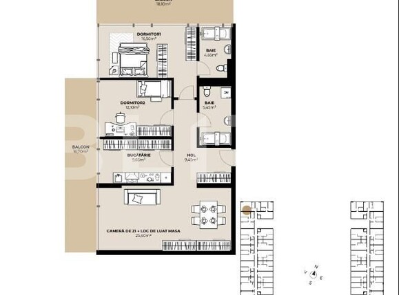 Apartament de vânzare 3 camere Dambul Rotund - 161452AV | BLITZ Cluj-Napoca | Poza2