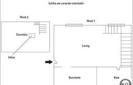 Apartament 2 camere, 54 mp, scara interioara, zona strazii Aleea Baisoara