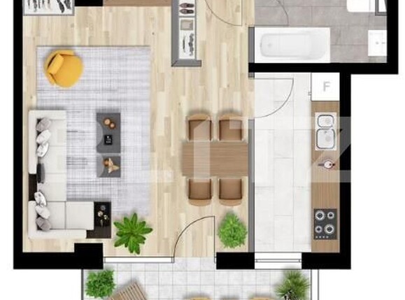 Garsonieră de vânzare Gheorgheni - 161580AV | BLITZ Cluj-Napoca | Poza1