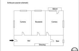 De vanzare apartament 2 camere, 65 mp, decomandat, zona strazii Eugen Ionesco