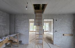 Casă individuală în Câmpenești,  120 mp semifinisată, teren aferent de 592 mp 