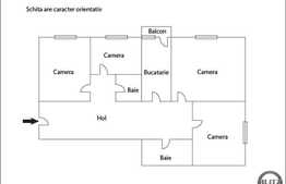 Vanzare apartament 4 camere, 70 mp, decomandat, zona strazii Mehedinti