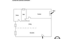 Vanzare 2 camere, 66 mp, imobil nou, cu terasa 11 mp